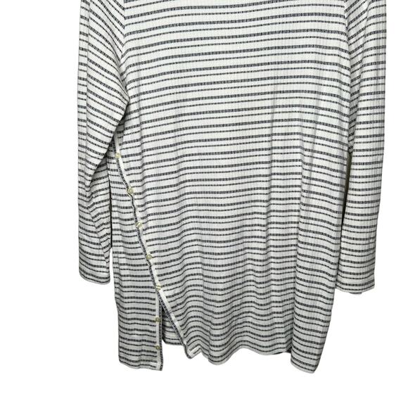 Chico's Striped Long Sleeved Side Button Tunic Size 2 Large - Picture 5 of 7